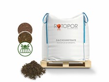 Rotopor M Mineral Dachbegrünung Substrat Bims Lava Pflanzensubstrat Garagenbegrü