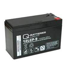 Q-Batteries 12LCP-9 / 12V - 9Ah Blei Akku Zyklentyp AGM - Deep Cycle VRLA