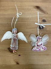 2 Engel Porzellan Bradford Editions 68682 / 68684 Heavens Little Angels