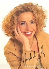 Michaela May - Autogrammkarte