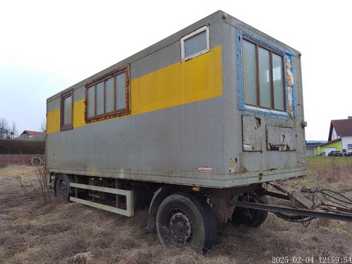 Bauwagen lkw auflieger - bauwagen, /
