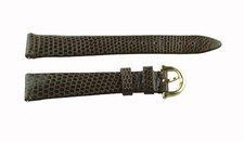 Maurice Lacroix Uhrenarmband Eidechse Lederband 15 mm Braun Schnellwechselsystem