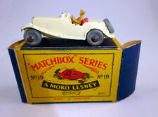 Matchbox RW 19A MG "TD" späte Farbe weiß in "B" Box