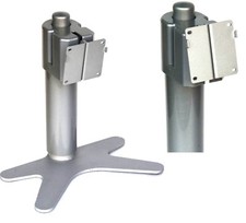 SEHR SCHWERER MONITORFUSS DISPLAYFUSS AUS METAL EINSTELLBAR FÜR 75mm 75x75 mm