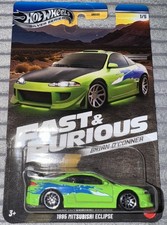Hot Wheels 1995 MITSUBISHI ECLIPSE 1/5 Fast and Furious Silver Series Neu OVP