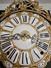 Seltene perfekte Pendule Comtoise Helios mit 25 Kartuschen ca. 1750