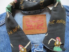 Levi's Herren Jeans Jacke Gr. XL Vintage Denim Hawaii Hula Girl Kragen LIMITED !