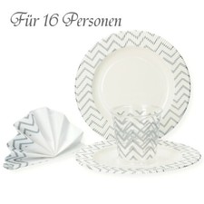 52-tlg. Set Einweggeschirr