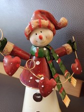Neu Nostalgie Schneemann mit