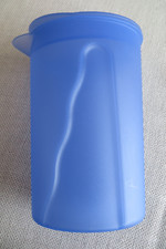 Tupperware Junge Welle Kanne Milch- Saftbehälter 2,1L m Deckel Blau
