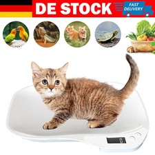 Tierwaage bis 15kg Digital LCD Katze Hund Kleintier Waage 4 Modi oz ml lb g ±1g