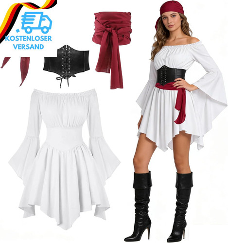 Piratenkostüm damen set - piratenkostüm,