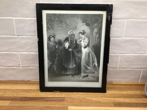 Antiker viktorianischer stich - antiker,