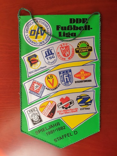 Ddr fussball liga - fussball, wimpel