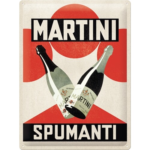 Martini spumante blechschild - spumante,
