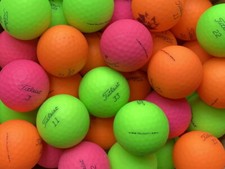 50 Golfbälle Titleist Velocity Matt Bunt AAA/AAAA Qualität Lakeballs Matte