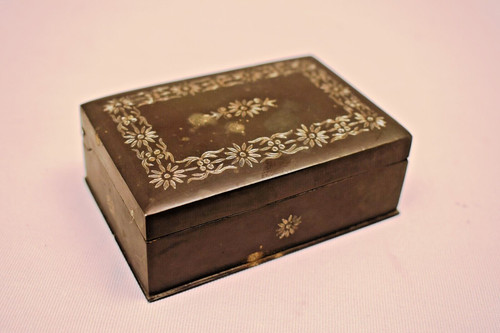 Vintage gravierte bleimetall - vintage,