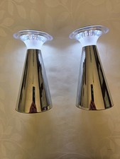 Lunartec Tischlampen: Edelstahl LED-Tischleuchte, 2er Set