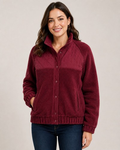 Damen teddyfleece jacke - damen, mit
