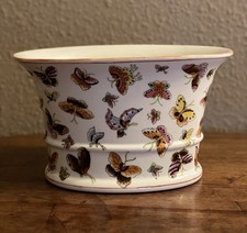 Asiatische Chinesische Schale Pflanzkübel Vase Blumentopf  Schmetterlinge