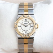 Chopard Lady St. Moritz 8024 Stahl / Gold 24 mm Gelbgold 750 Quarz Damenuhr