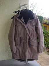 First B, dicke Winterjacke mit Kapuze, Größe 40, hellbraun