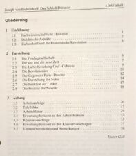 Deutsch Unterrichtsmaterialien: Eichendorff, Das Schloss Dürande, Stark-Verlag
