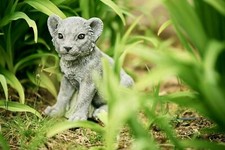 Steinfigur Löwe Löwenbaby