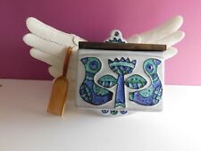 PRÄCHTIGER SALZNAPF TIROLER KUNSTGEWERBE ALFRED SCHETT VOGELMOTIV