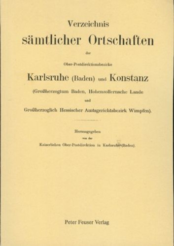 Ortschaftenverzeichnis