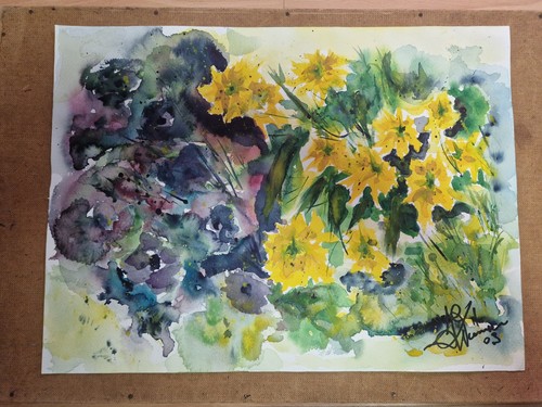 Original aquarell gemälde - original,