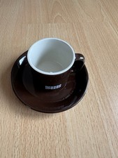 Nestle Retro Espressotasse mit Unterteller, braun