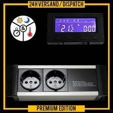 THERMOSTAT THERMO ZEITSCHALTUHR ALARM AQUARIUM/TERRARIUM *EXTERNES DISPLAY* TXB