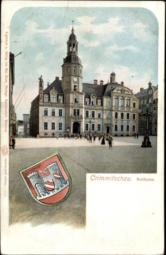Wappen crimmitschau in - ak,
