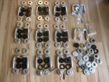 10x Hoppe Türgriff Verona Rosette Alu Stahl Türdrücker Türbeschlag Türklinke