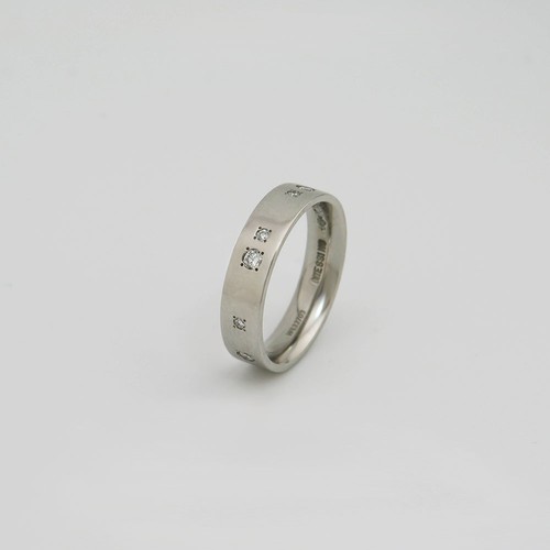 Niessing ring mit 0 - ring, 0,15ct