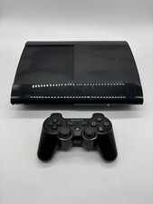 PS3 Playstation 3 Super Slim Konsole in schwarz mit einem Controller - 500GB