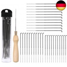 Redamancy Filznadeln Set, 35 Pcs 3 Größen Filzen Nadeln mit Filz Holzgriff W