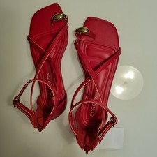 Graceland Damen Sandale Sandalette Pantolette Rot Gr. 39 (UK 6)