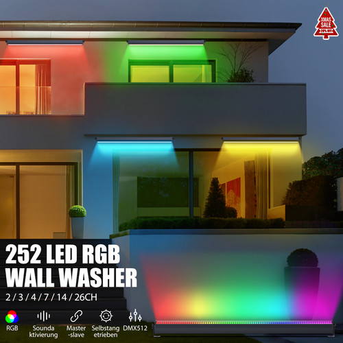 160w 252 led wall - 160w, washer