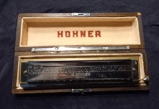 Hohner The 64 Chromonica Mundharmonika mit Etui –Vintage ca. 1970/80 er