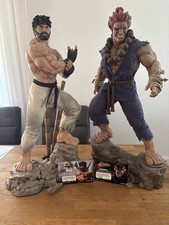 PSC 1/3 Battle Ryu Ex & Akuma Statuen Set Street Fighter wie Sideshow