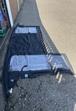 Persenning Kuchenbude wie neu Maggio-17 schwarz mit Keder - Dachumbau