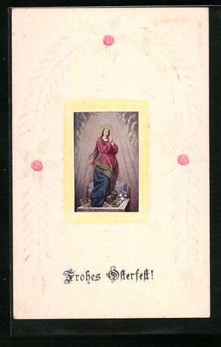 Papierkunst betende maria - betende,