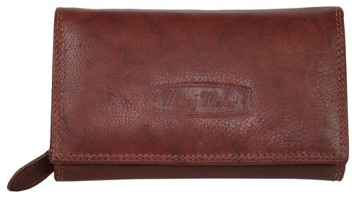 Leder damen geldbörse - leder, mit