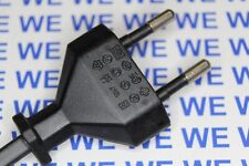 25Stück Netzkabel 1m 2x0,75 mm², schwarz, Euro-Stecker gerade, offenes Ende