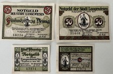 4 x Notgeld LANGEWIESEN Stadt