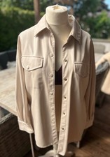 Marc Cain Lederjacke Gr M /L Creme Np 499€ 