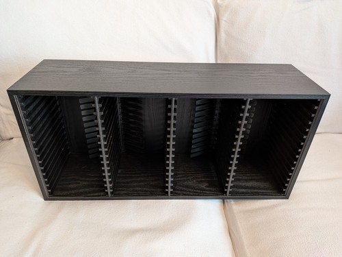 Dvd regal schwarz holz - schwarz,