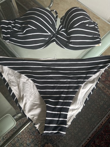 BIKINI,Gr.S-M,B75,schwarz-wei?